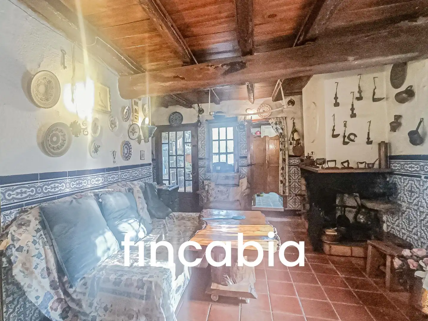 Sala d'estar de Casa o xalet en venda en Riudarenes amb Calefacció, Jardí privat i Terrassa