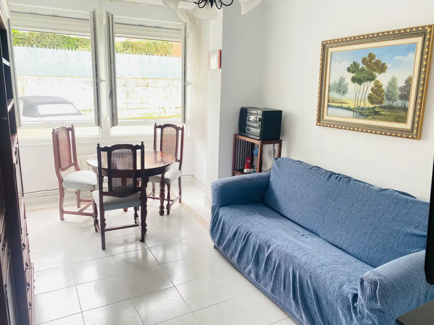 Sala de estar de Piso en venta en Santander con Calefacción, Parquet y Amueblado