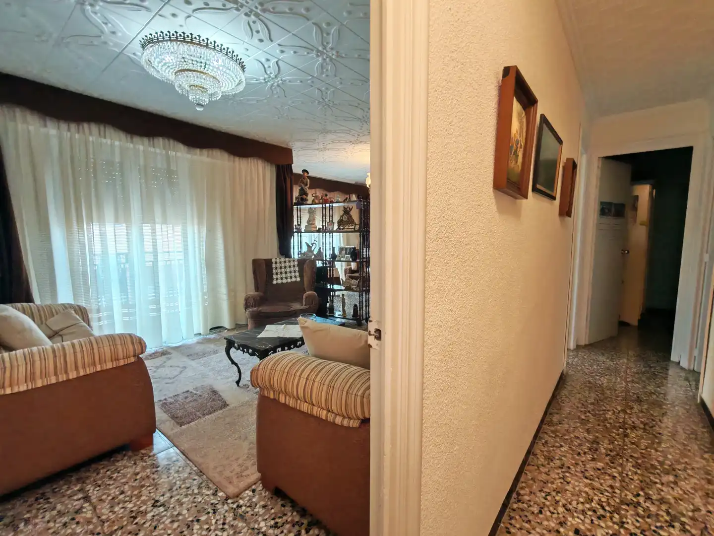 Living room of Flat for sale in Elche / Elx  with Furnished, Oven and Washing machine