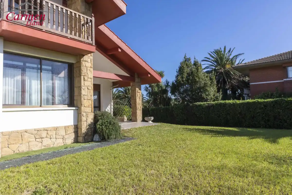 Jardín de Casa o chalet en venta en Getxo  con Calefacción, Jardín privado y Terraza