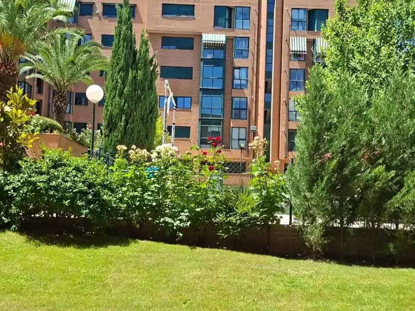 Jardí de Pis en venda en  Madrid Capital amb Aire condicionat i Piscina
