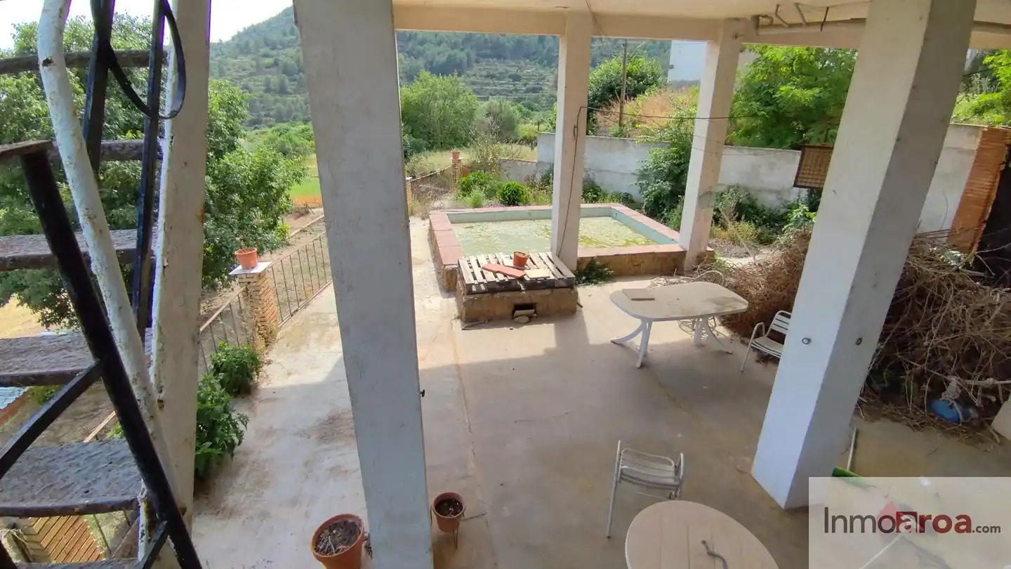 Terraza de Casa o chalet en venta en Gátova con Jardín privado, Terraza y Piscina