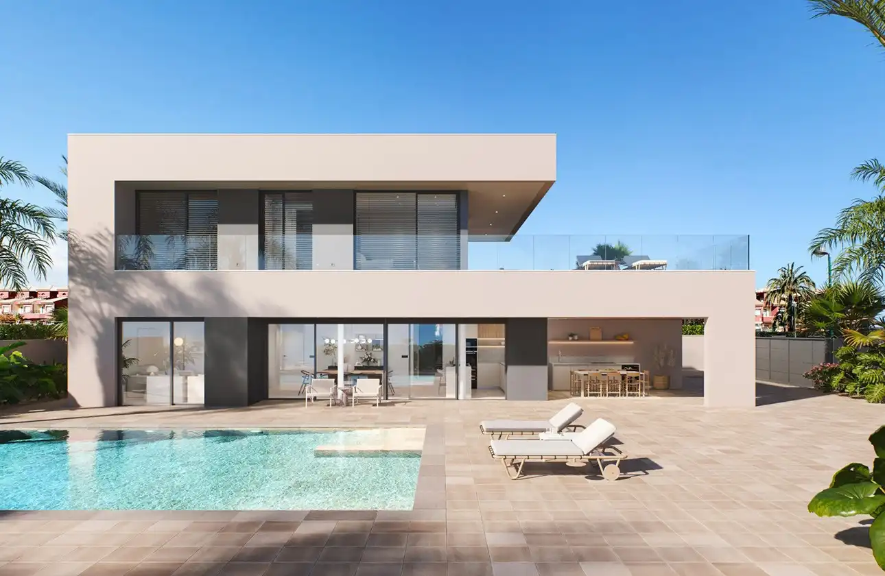 Vista exterior de Casa o chalet en venta en Torre-Pacheco con Aire acondicionado, Calefacción y Jardín privado