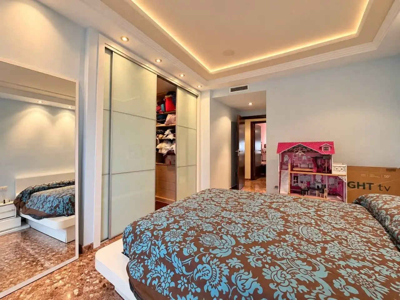 Bedroom of Flat for sale in Vila-real  with Air Conditioner, Furnished and Balcony