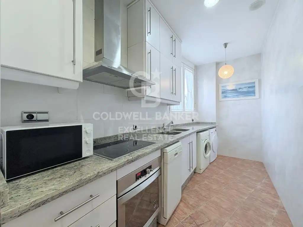 Cocina de Piso de alquiler en Valencia con Aire acondicionado, Amueblado y Horno