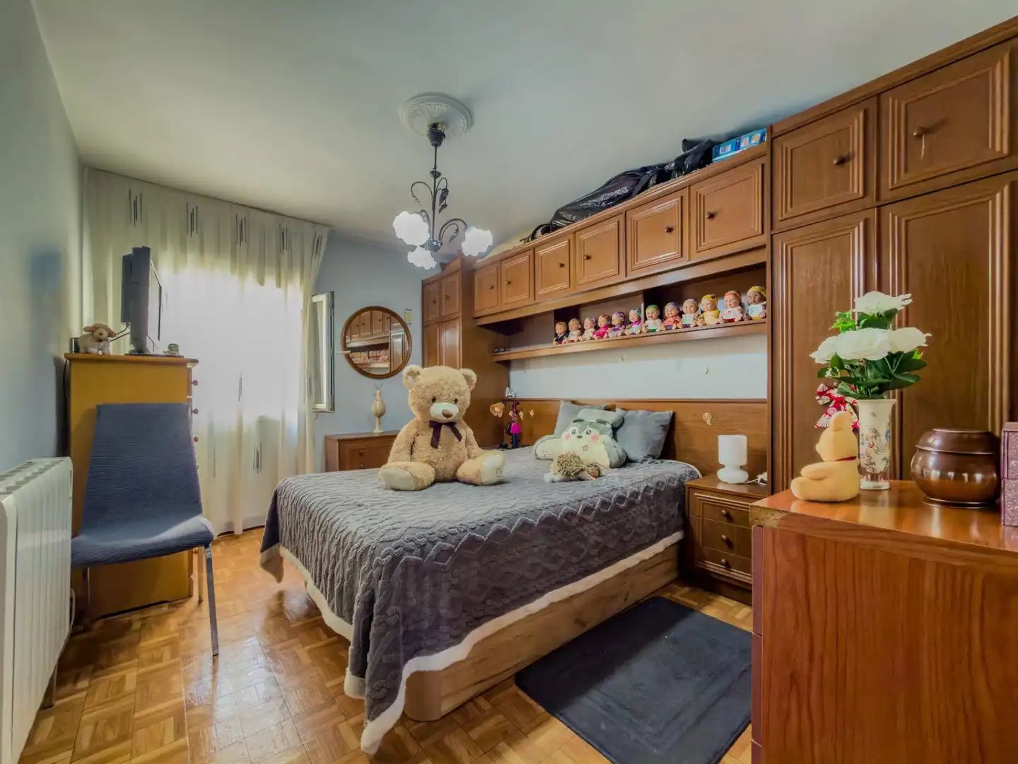 Schlafzimmer von Wohnung zum Verkauf in Santander mit Heizung