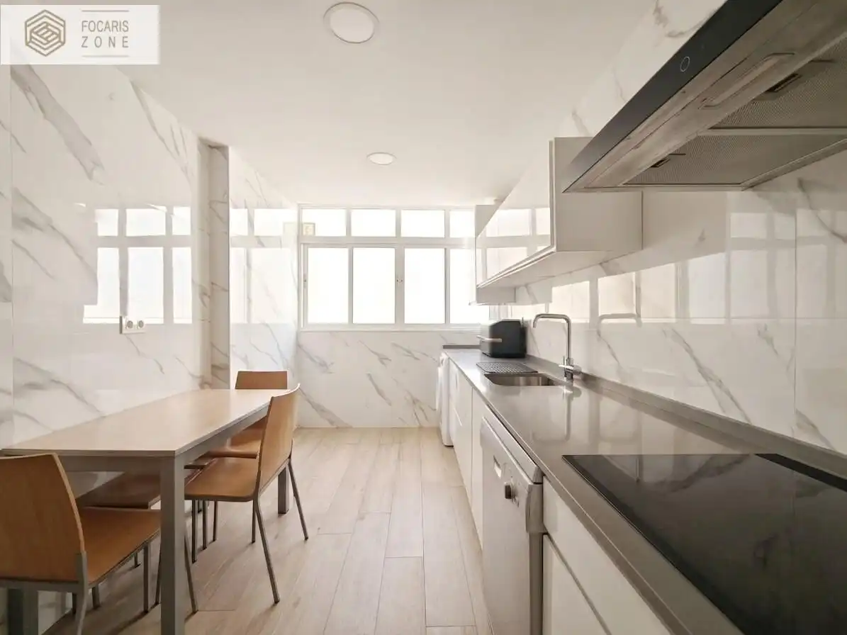 Kitchen of Flat for sale in Málaga  with Air Conditioner, Heating and Private garden