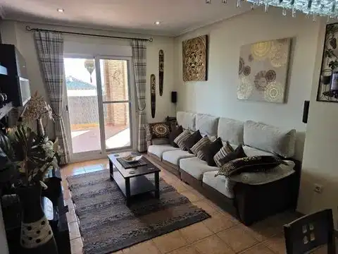 Wohnzimmer von Wohnung zum Verkauf in Vera mit Klimaanlage, Terrasse und Balkon