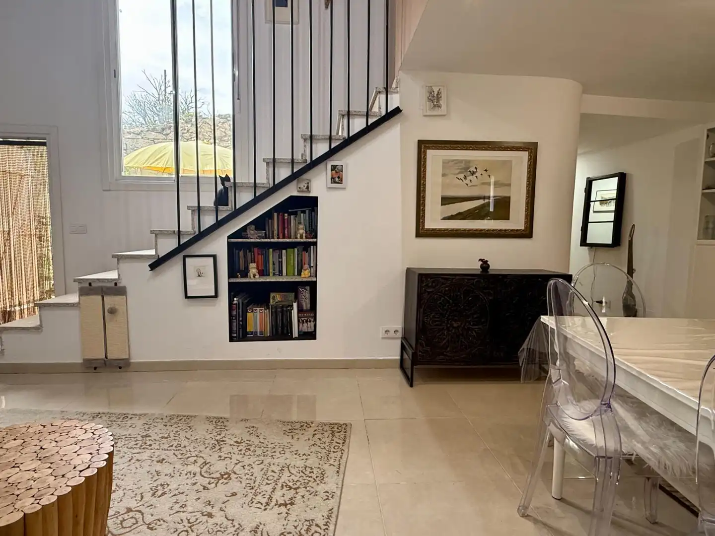 Sala de estar de Casa o chalet en venta en Sober con Jardín privado, Piscina y Amueblado