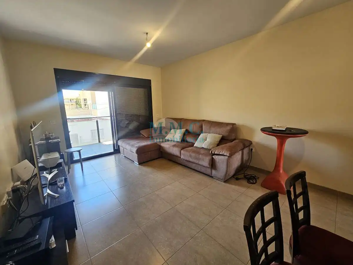 Living room of Flat for sale in Roquetas de Mar  with Air Conditioner, Terrace and Furnished