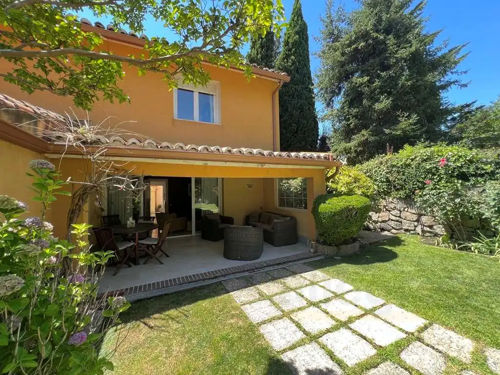 Jardí de Casa o xalet en venda en Galapagar amb Aire condicionat, Jardí privat i Piscina