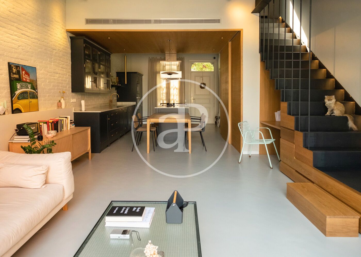Living room of House or chalet for sale in  Barcelona Capital  with Air Conditioner, Heating and Private garden
