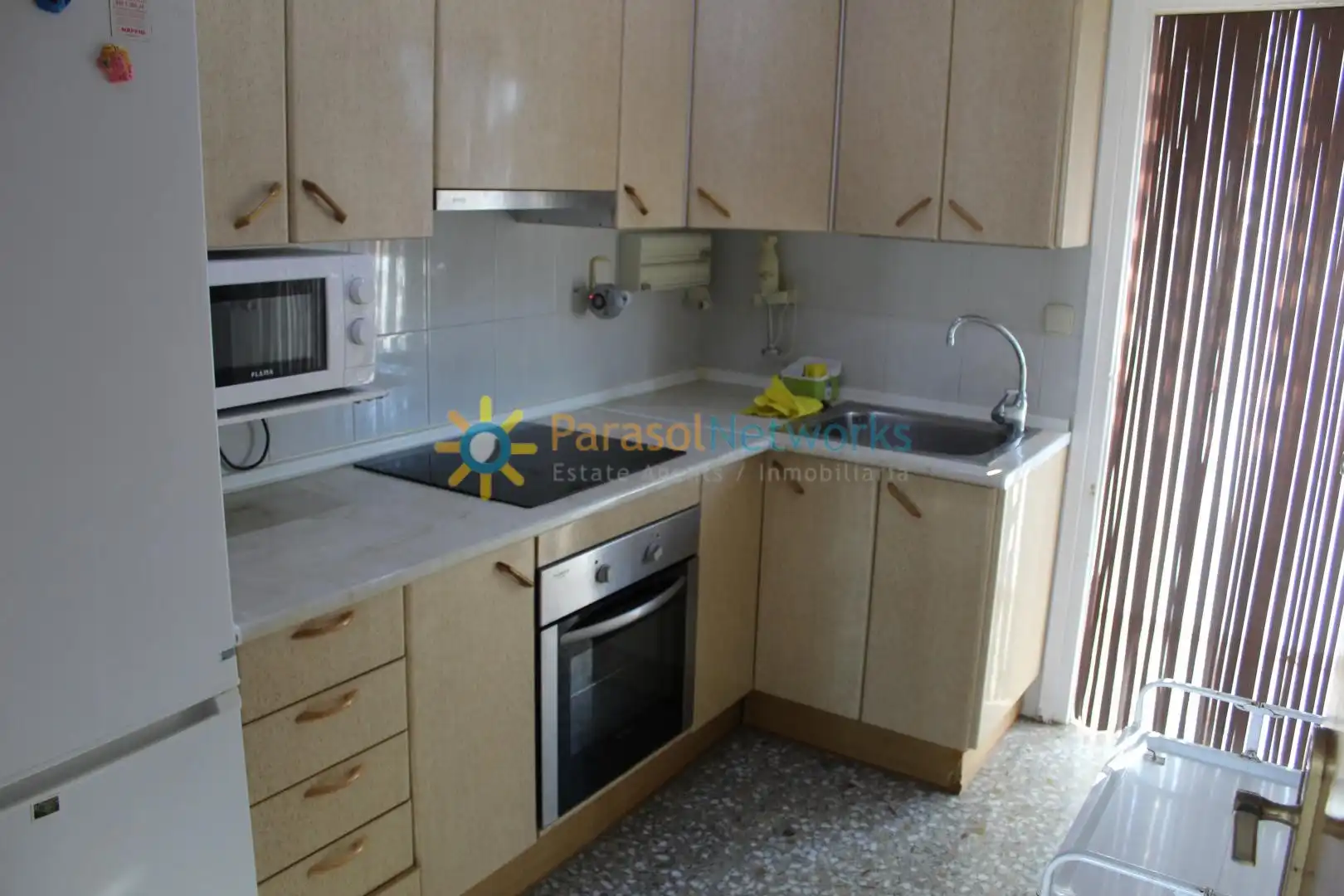 Kitchen of Apartments for rent in Oliva  with Terrace, Furnished and Balcony