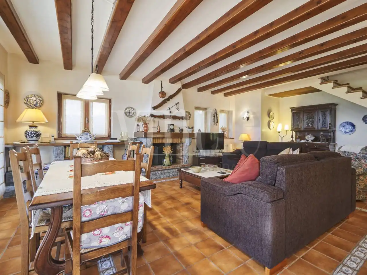 Sala d'estar de Casa o xalet en venda en Prullans amb Calefacció, Jardí privat i Terrassa
