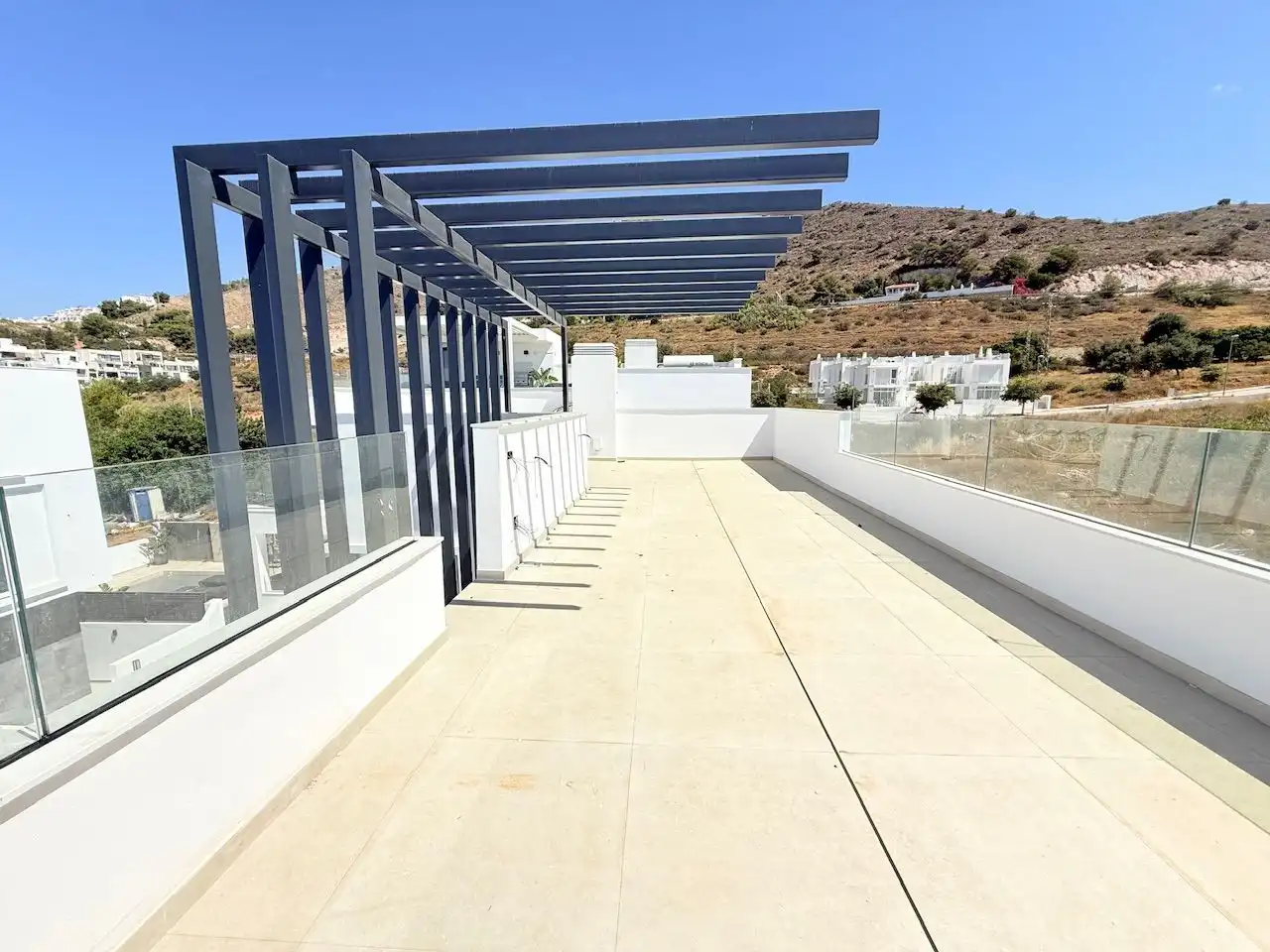 Terraza de Casa o chalet en venta en Nerja con Aire acondicionado, Jardín privado y Piscina