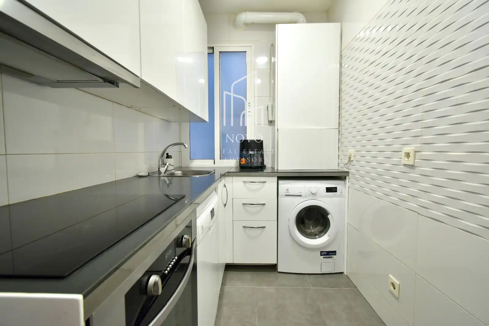 Cocina de Piso de alquiler en Madrid con Aire acondicionado, Calefacción y Amueblado