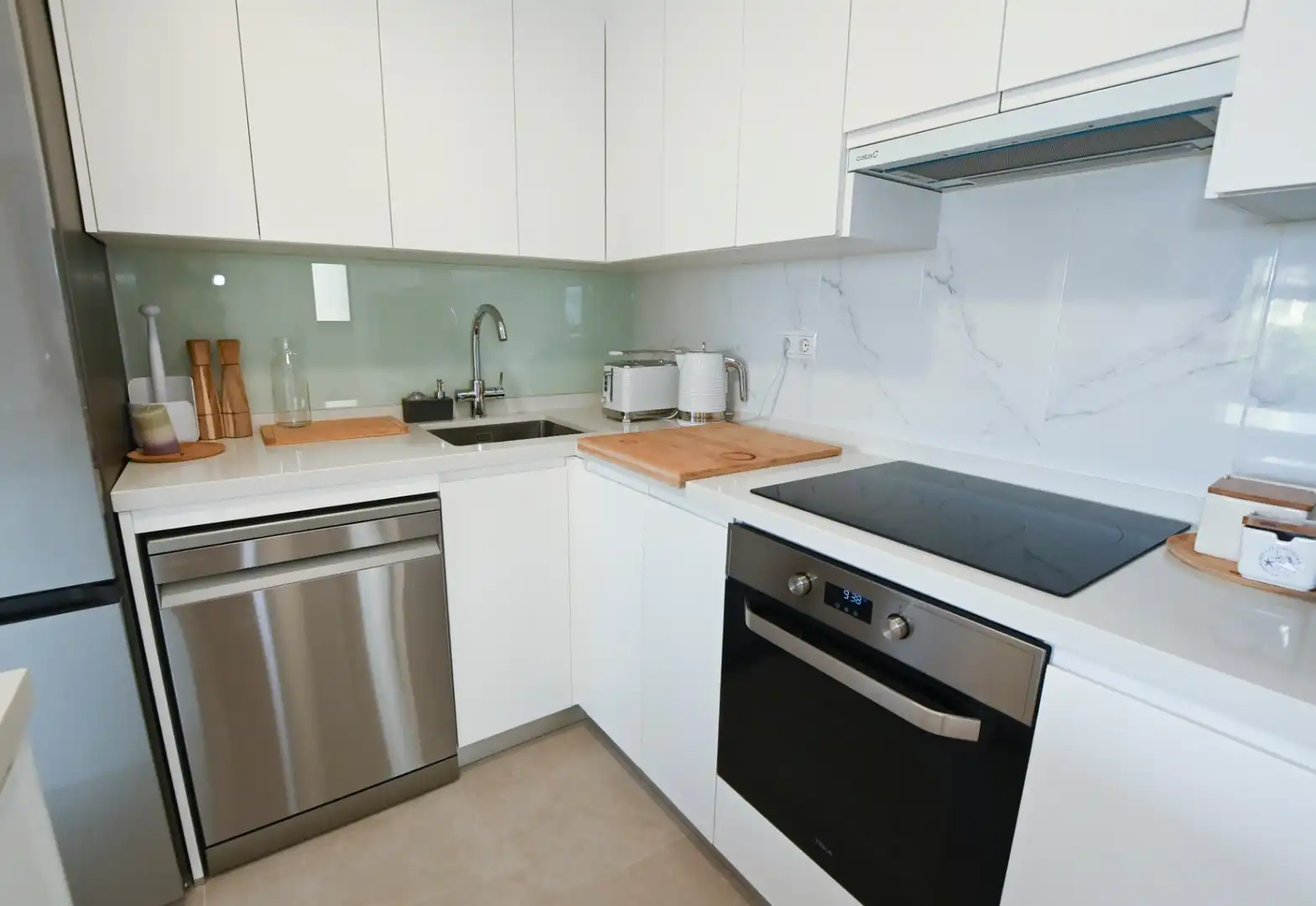 Cuina de Apartament en venda en Calpe / Calp amb Aire condicionat, Terrassa i Traster