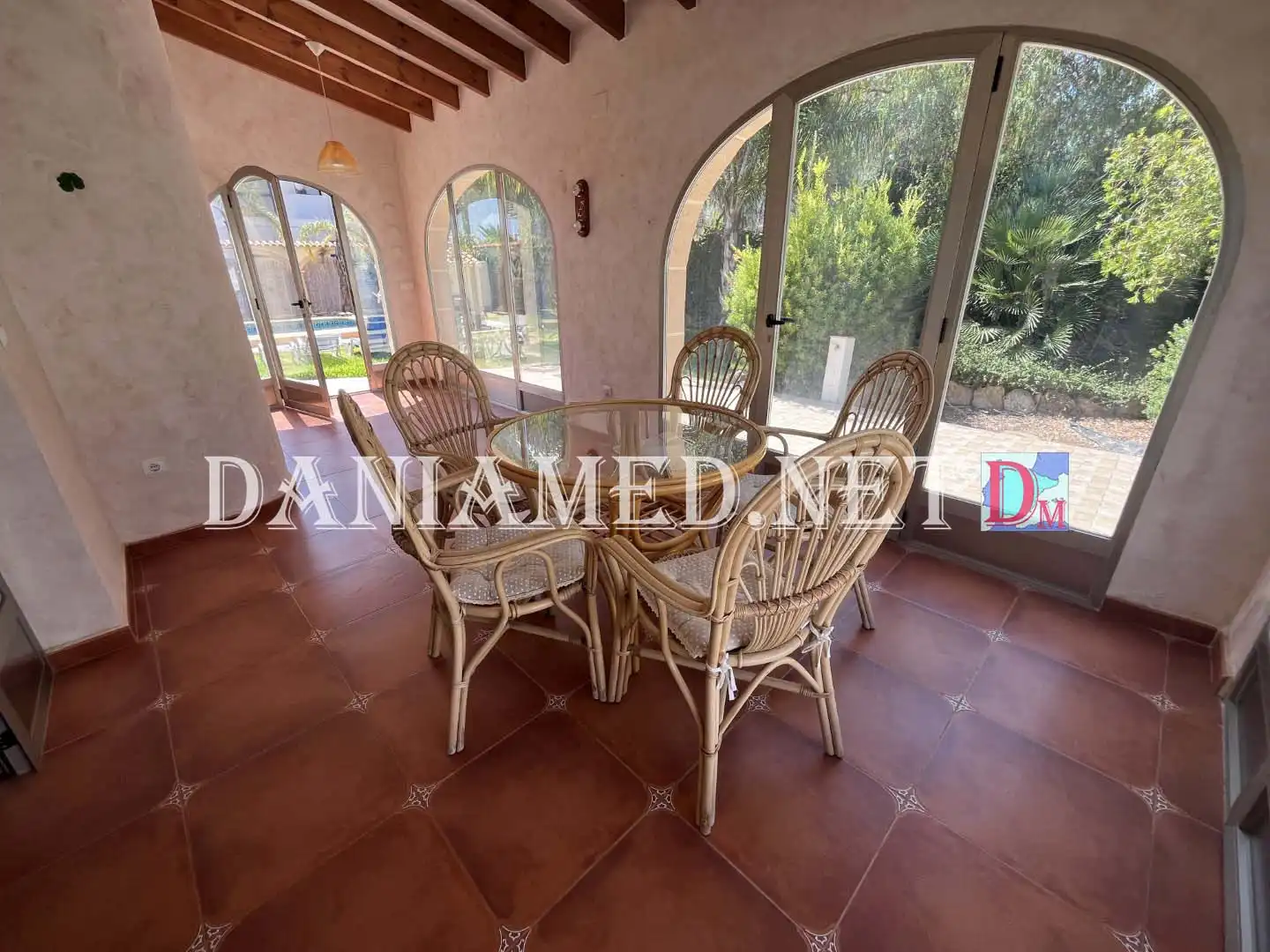 Esszimmer von Haus oder Chalet zum Verkauf in Dénia mit Klimaanlage, Heizung und Privatgarten