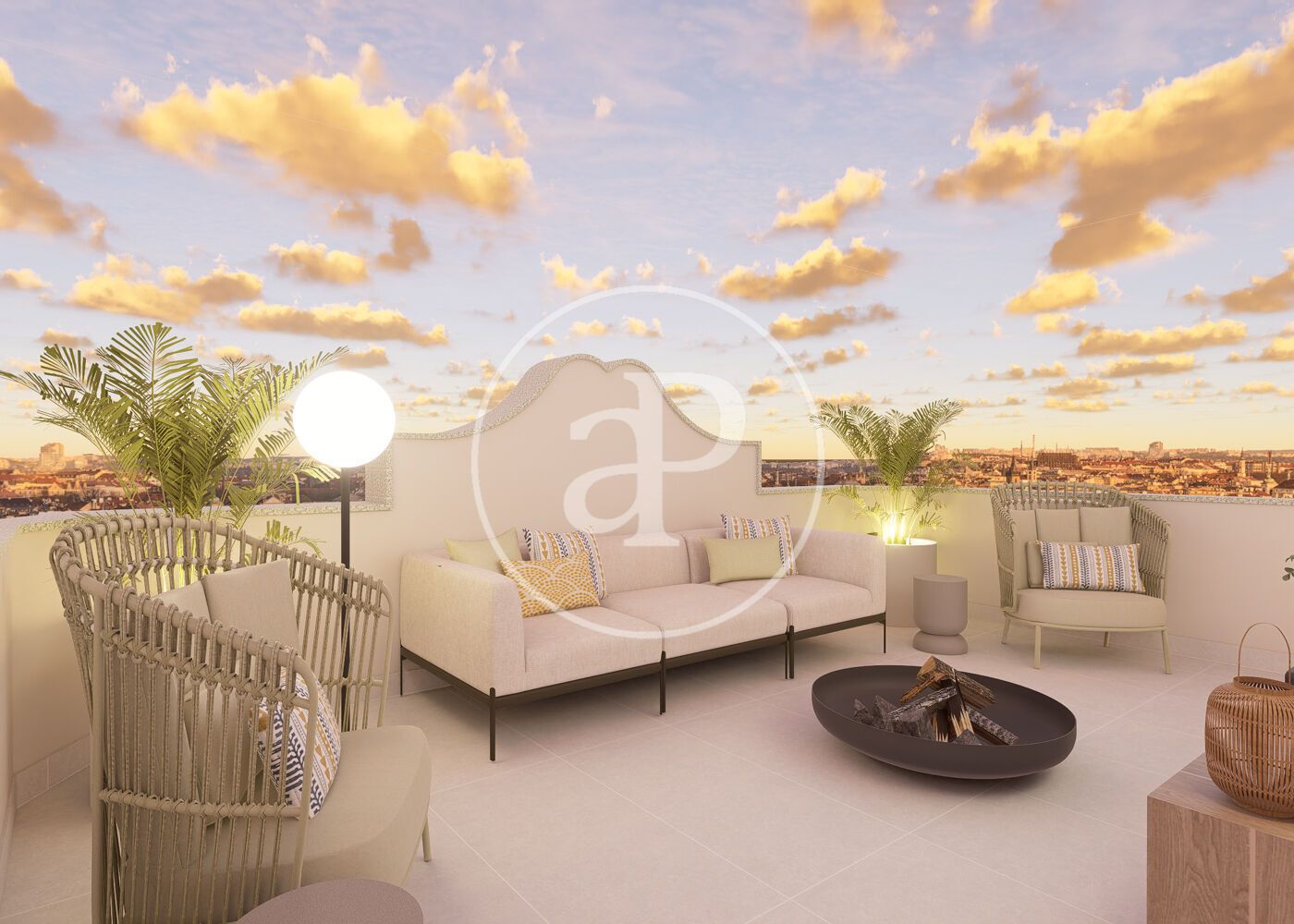 Terrassa de Pis en venda en  Madrid Capital amb Aire condicionat, Calefacció i Jardí privat