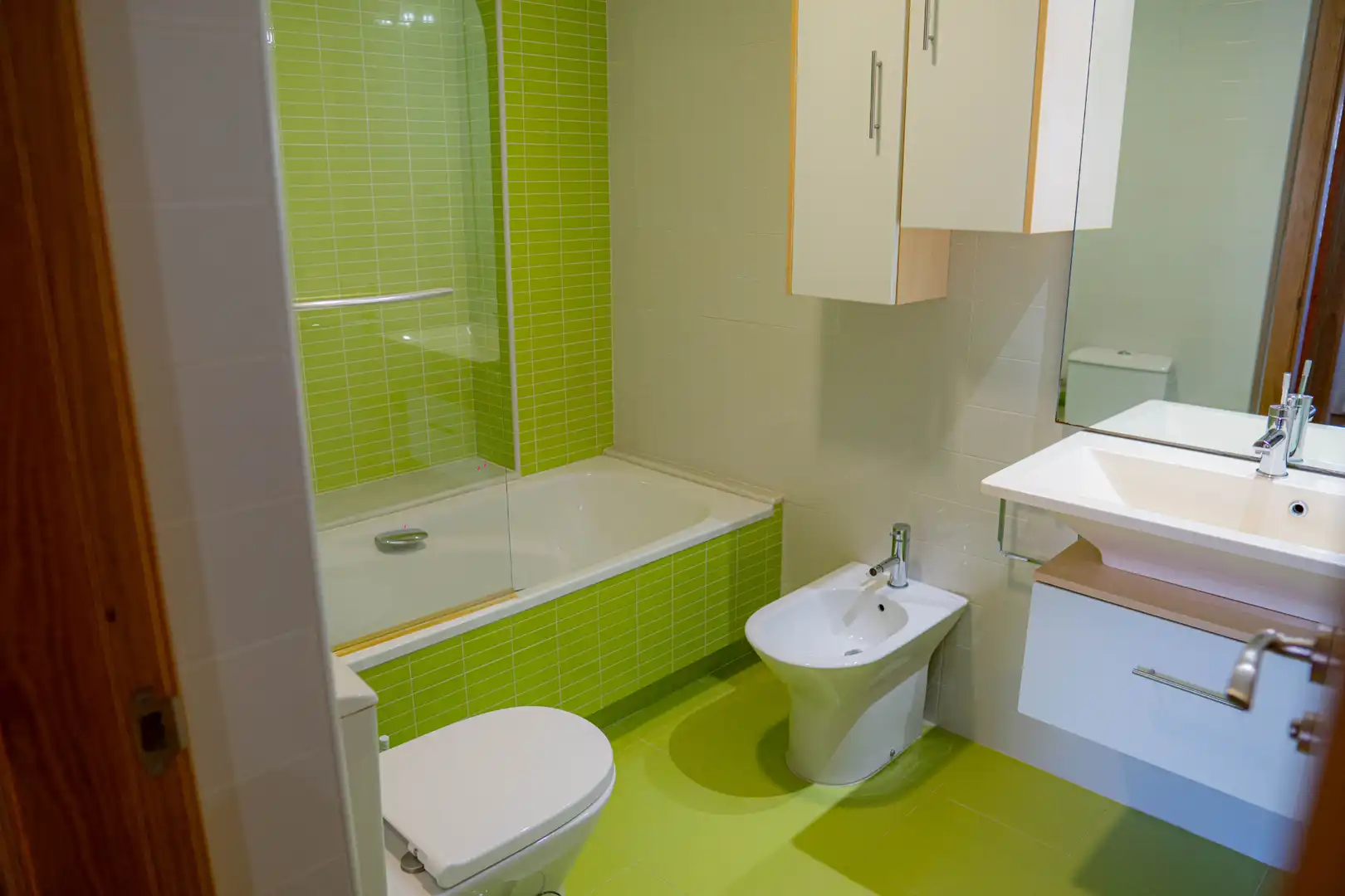 Baño de Apartamento en venta en A Illa de Arousa  con Calefacción, Jardín privado y Parquet