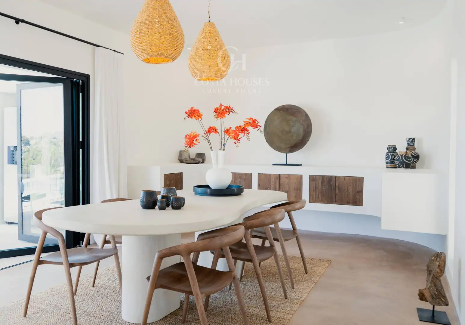 Comedor de Casa o chalet en venta en Benissa con Aire acondicionado, Calefacción y Jardín privado