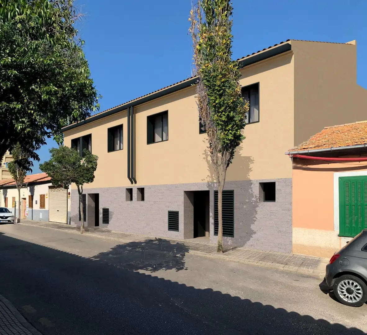 Vista exterior de Casa adosada en venta en  Palma de Mallorca con Aire acondicionado, Jardín privado y Terraza