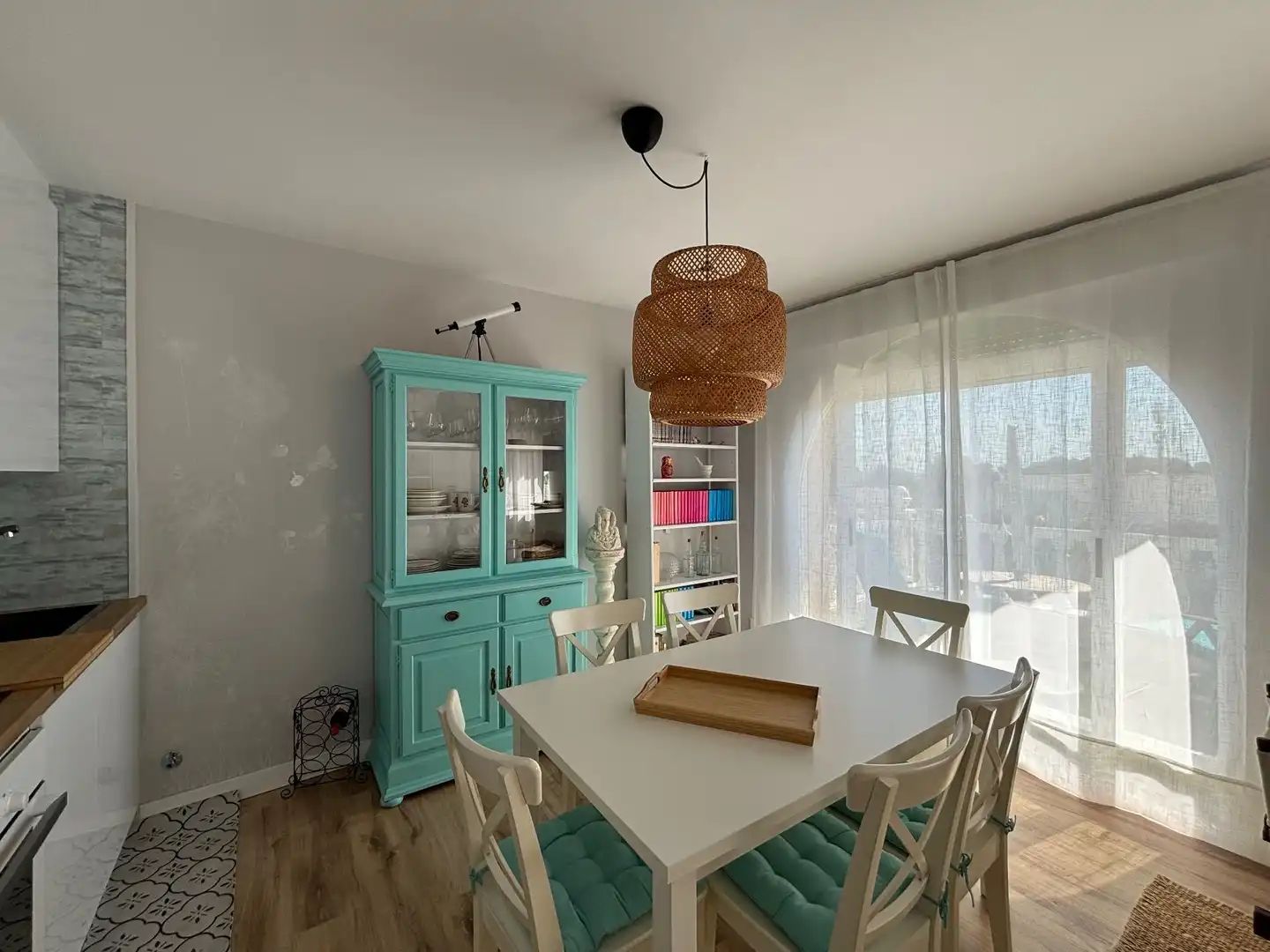 Menjador de Apartament de lloguer en Pilar de la Horadada amb Aire condicionat, Calefacció i Jardí privat