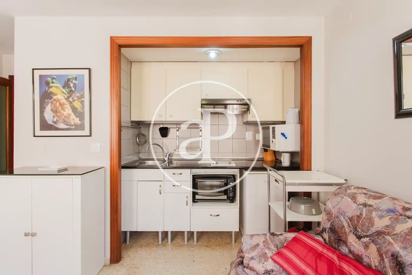 Cocina de Piso de alquiler en Valencia con Aire acondicionado, Calefacción y Amueblado