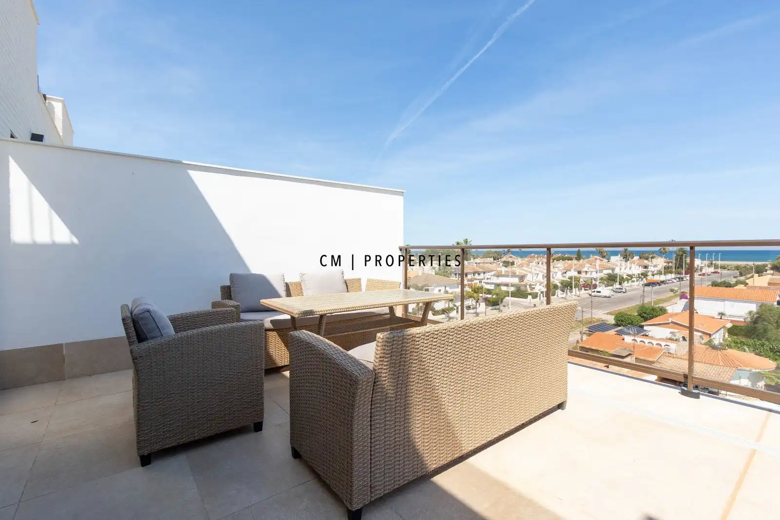 Terraza de Ático de alquiler en Sagunto / Sagunt con Aire acondicionado, Calefacción y Parquet