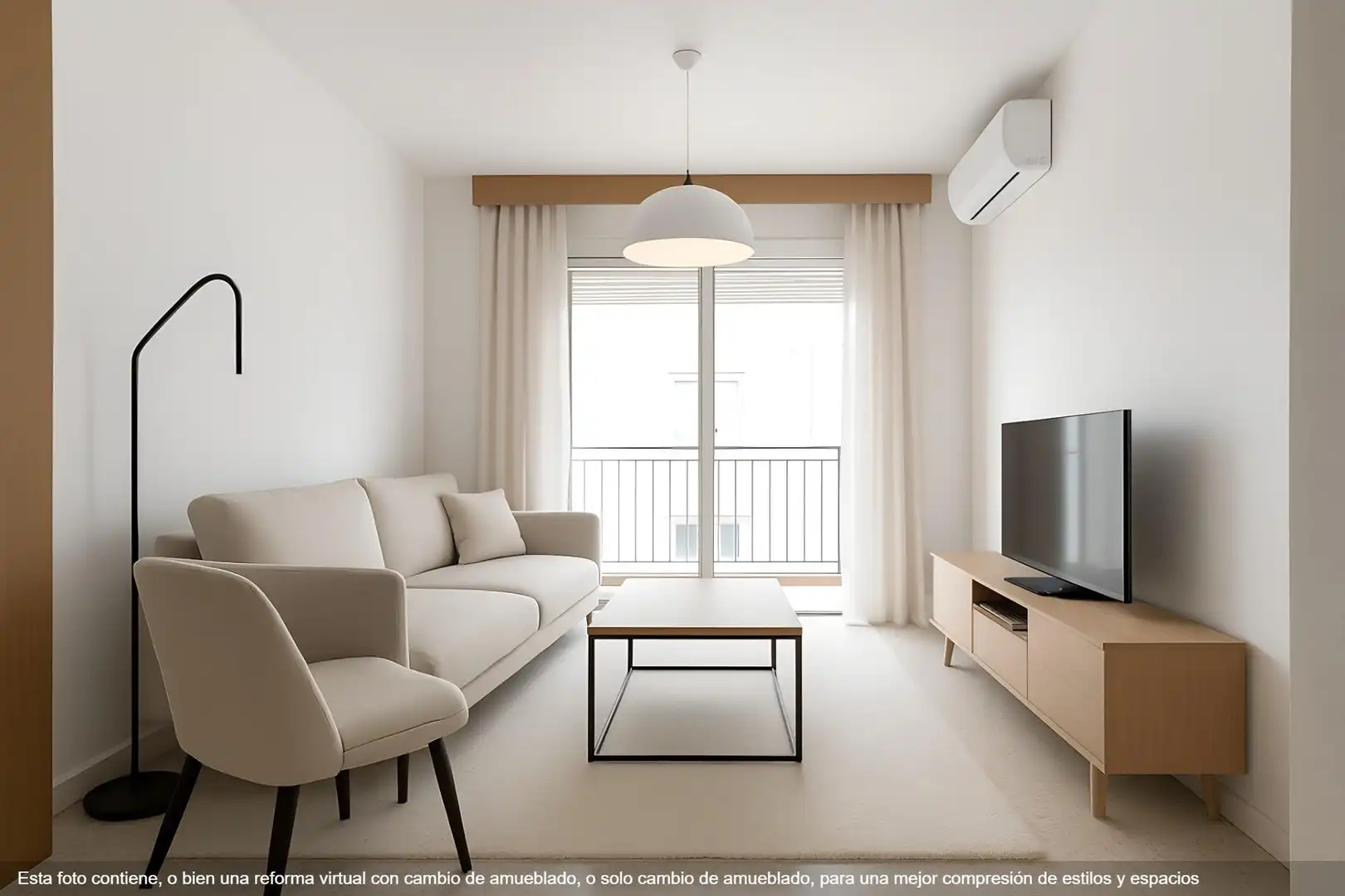 Living room of Flat for sale in Granada  with Air Conditioner and Balcony