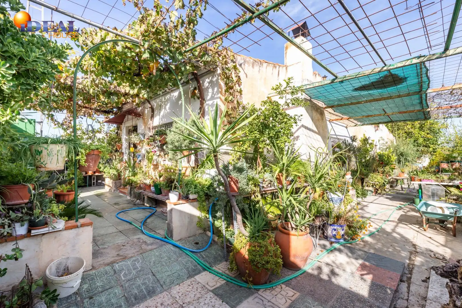 Terraza de Finca rústica en venta en Fuente Vaqueros con Jardín privado
