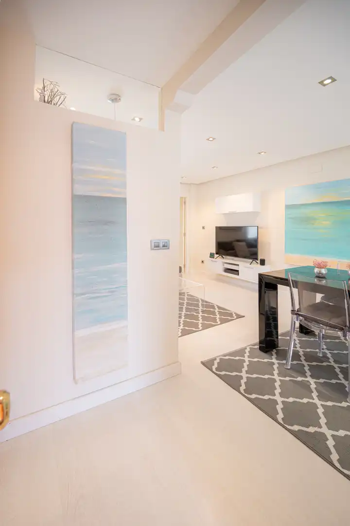 Sala de estar de Piso en venta en Gijón  con Calefacción y Amueblado