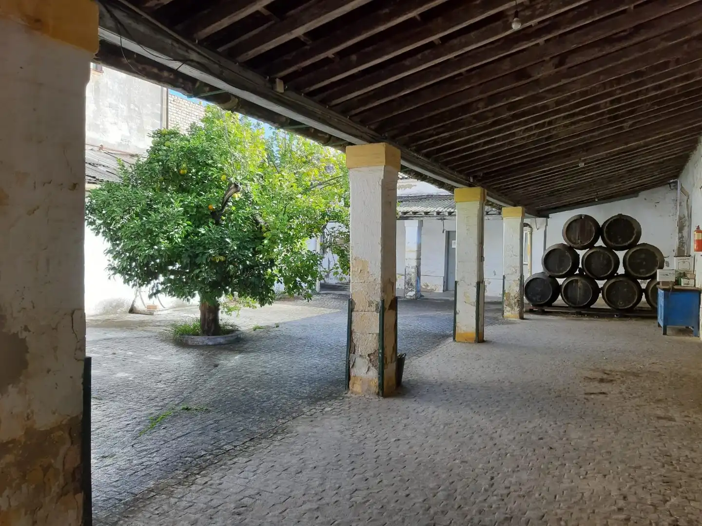 Vista exterior de Nave industrial en venta en Jerez de la Frontera