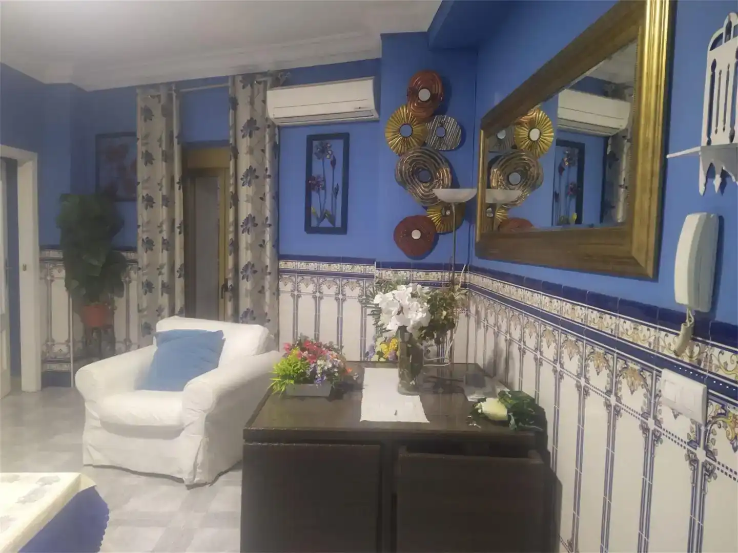 Sala de estar de Piso en venta en Belalcázar con Aire acondicionado, Amueblado y Balcón