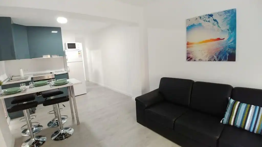 Sala de estar de Piso de alquiler en Valencia con Aire acondicionado, Parquet y Terraza
