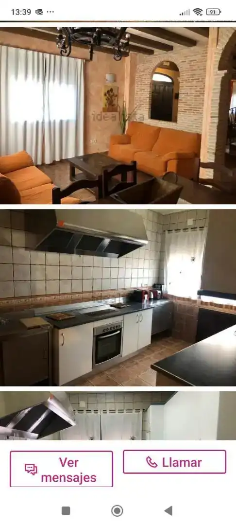 Cocina de Casa o chalet en venta en Cantalojas con Parquet, Amueblado y Horno