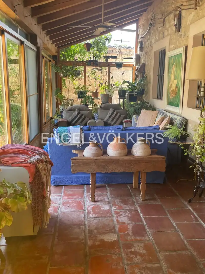 Terraza de Casa o chalet en venta en Condado de Castilnovo con Aire acondicionado, Calefacción y Jardín privado