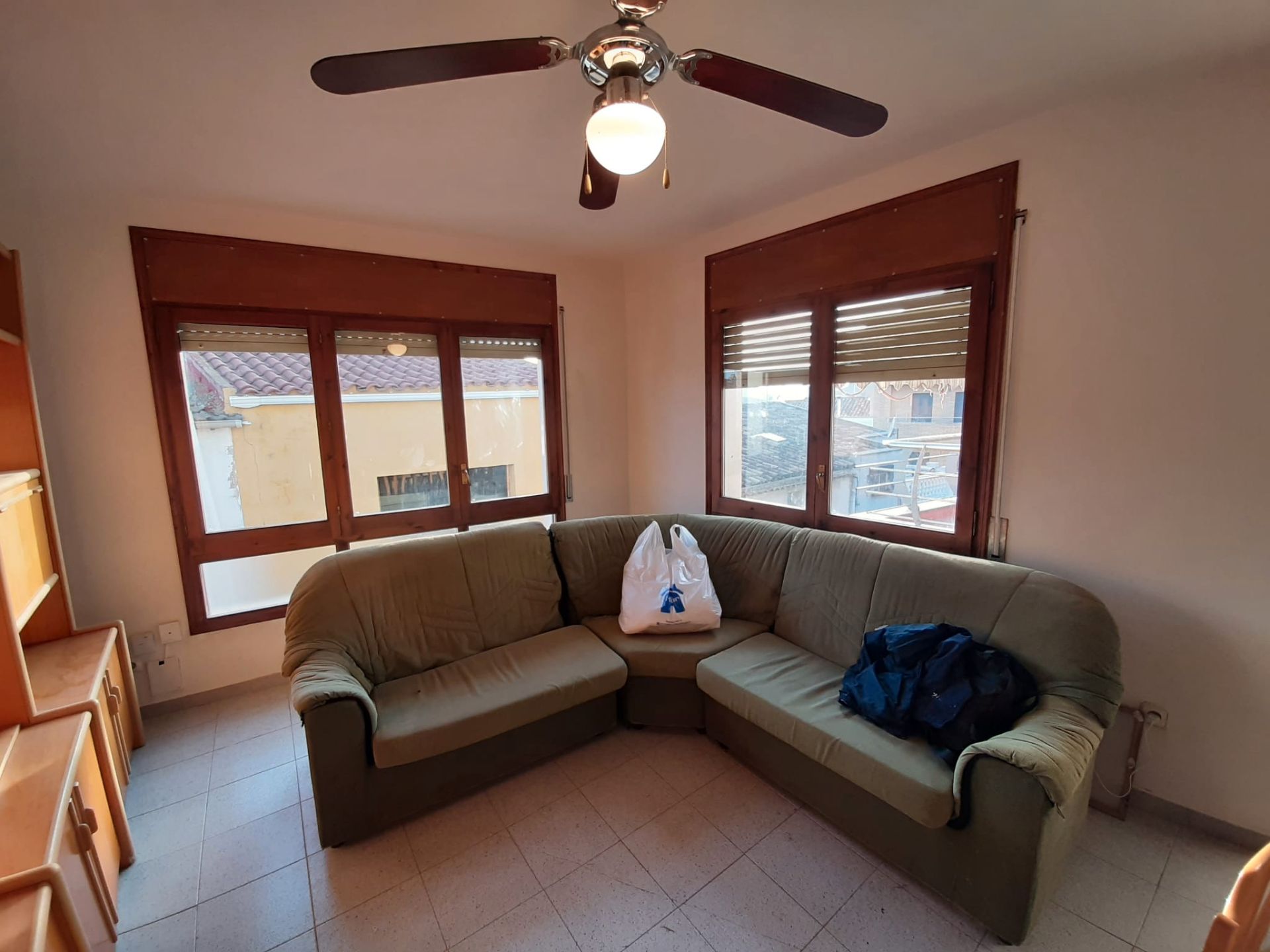 Living room of Flat for sale in Linyola  with Heating, Terrace and Furnished