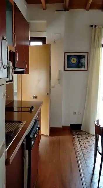 Kitchen of Attic for rent in Granada  with Air Conditioner, Terrace and Furnished