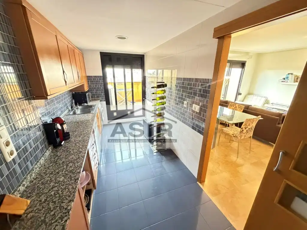 Kitchen of Flat for sale in Alzira  with Air Conditioner, Terrace and Swimming Pool