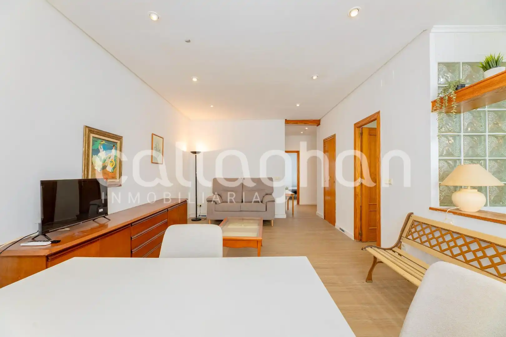 Wohnzimmer von Wohnung zur Miete in Valencia mit Klimaanlage, Abstellraum und Möbliert