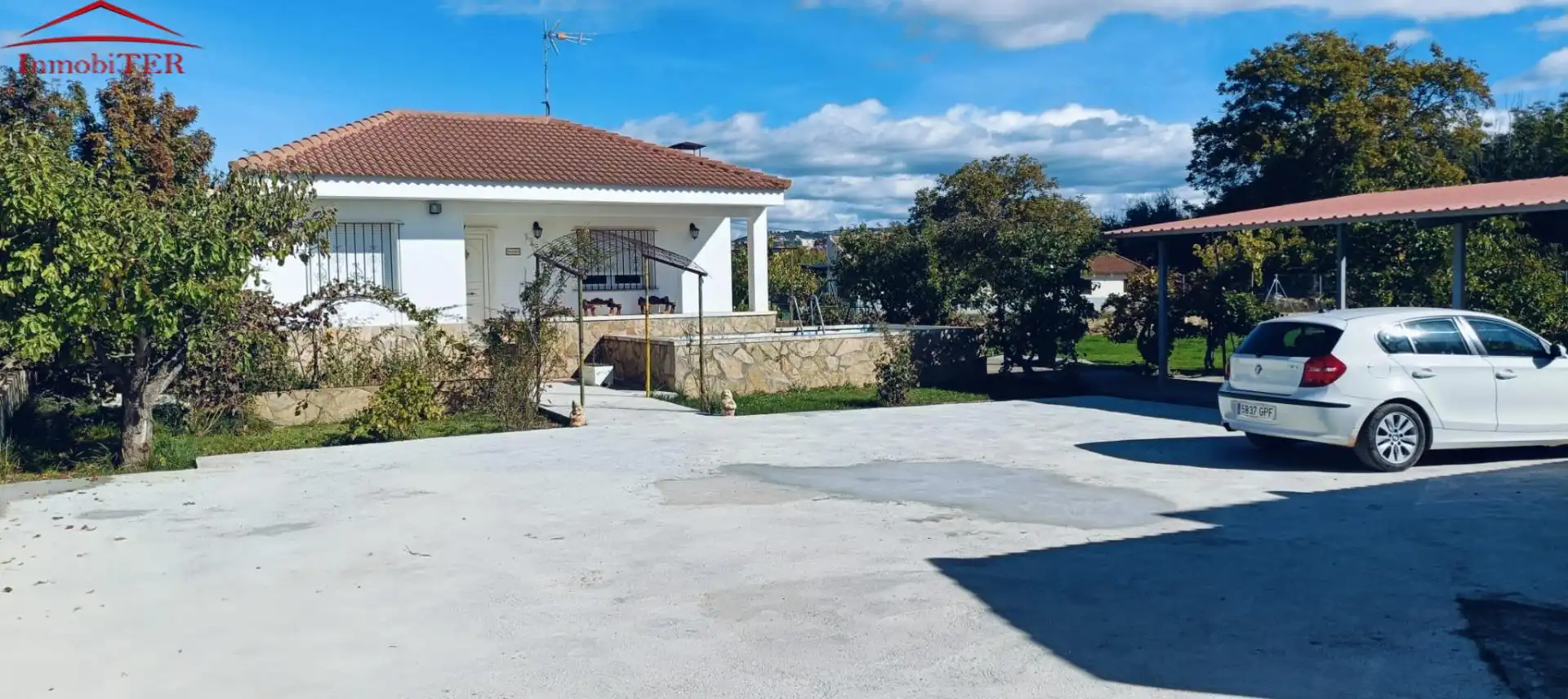 Exterior view of Houses for sale in Teruel  with Private garden and Swimming Pool