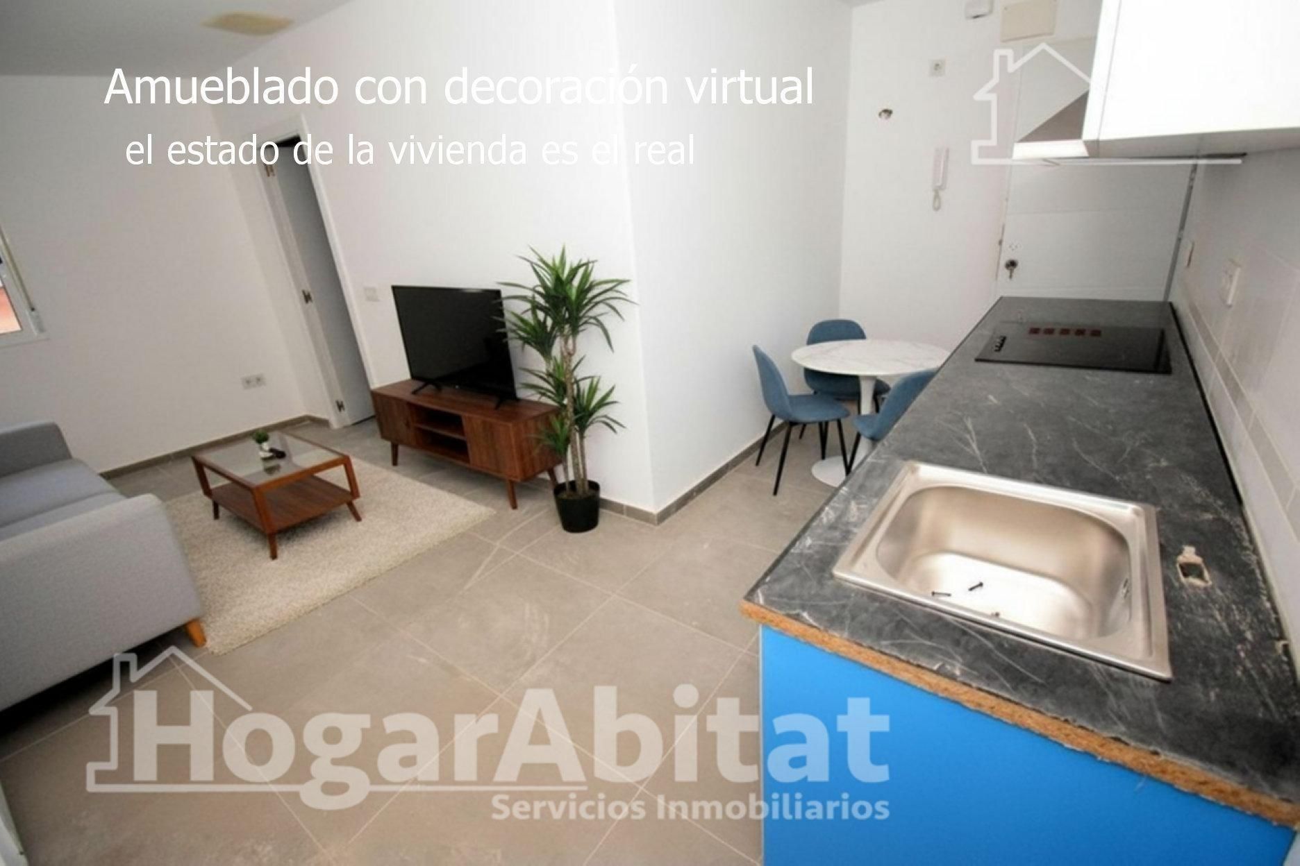 Sala de estar de Piso en venta en Castellón de la Plana / Castelló de la Plana con Aire acondicionado y Terraza