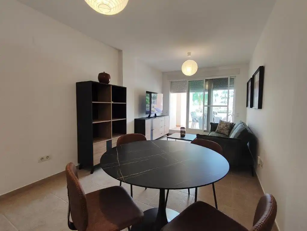 Sala d'estar de Apartament en venda en Dénia amb Aire condicionat, Terrassa i Piscina comunitària