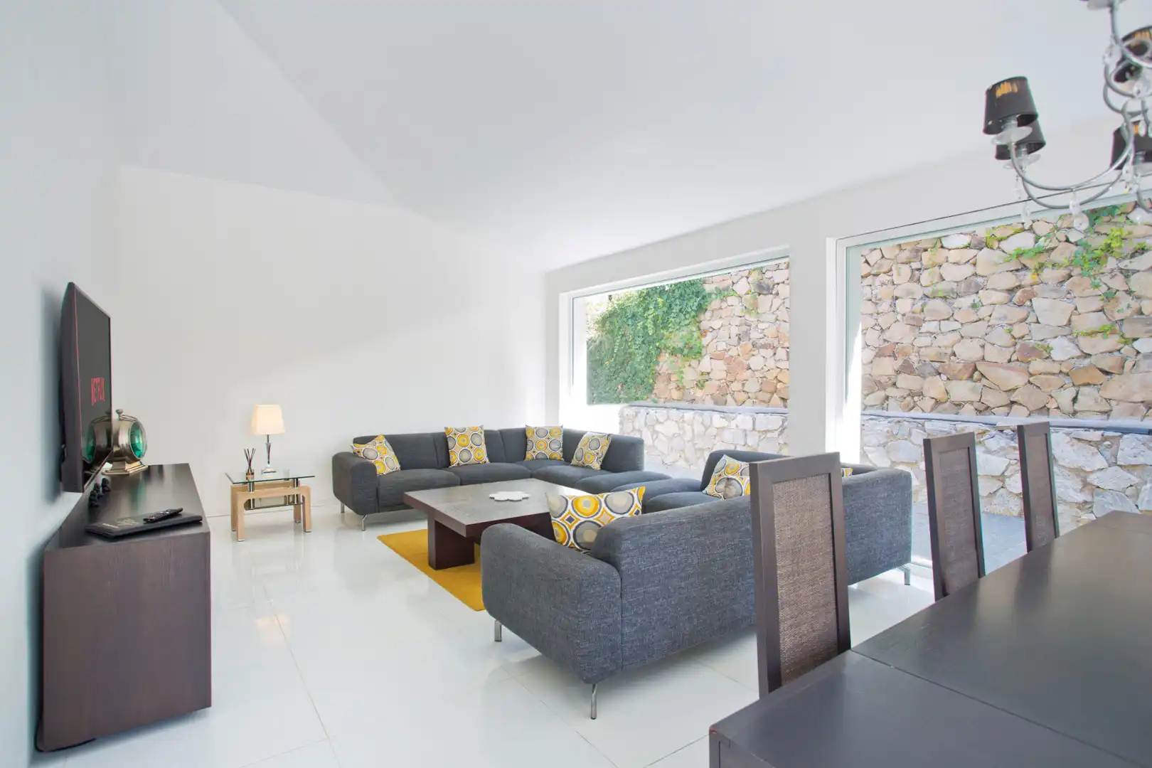 Sala de estar de Casa o chalet de alquiler en Elviria - Cabopino