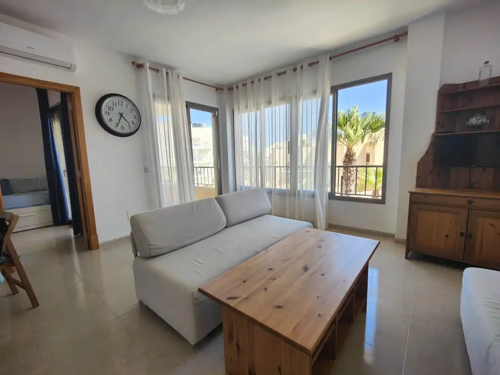 Wohnzimmer von Wohnung zur Miete in Ses Salines mit Klimaanlage, Terrasse und Möbliert