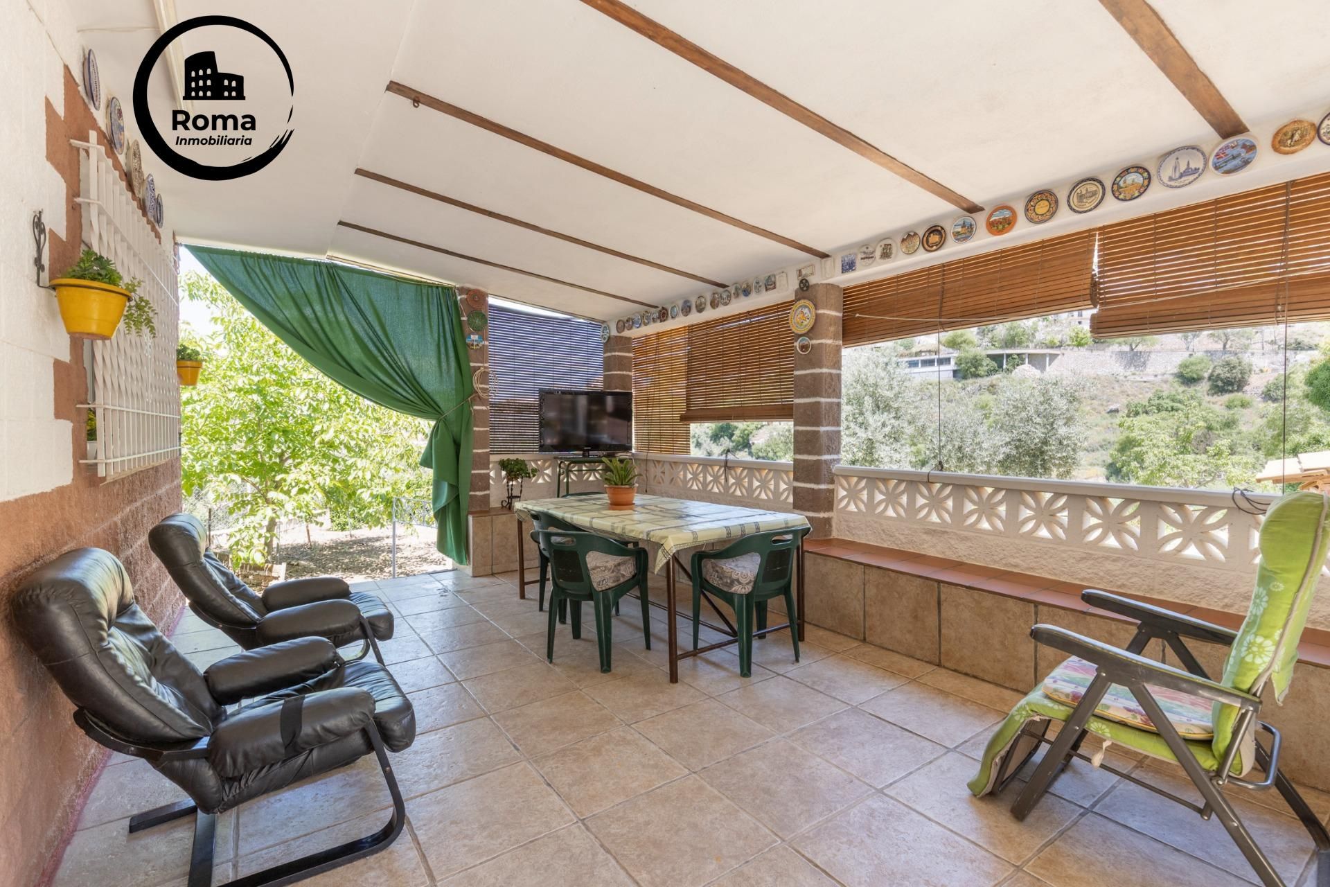 Terrace of House or chalet for sale in Cogollos de la Vega  with Heating, Terrace and Storage room