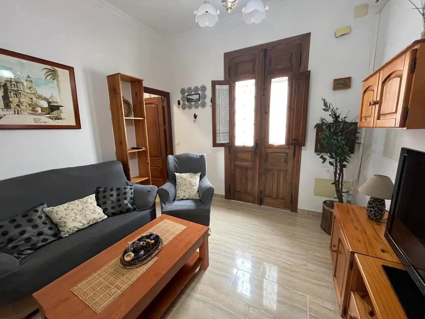 Sala d'estar de Casa o xalet de lloguer en Málaga amb Aire condicionat, Calefacció i Terrassa