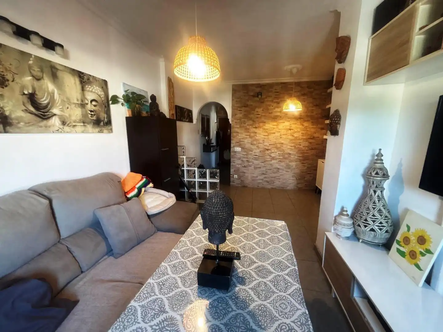 Wohnzimmer von Wohnung zum Verkauf in Gines mit Klimaanlage und Gemeinschaftspool