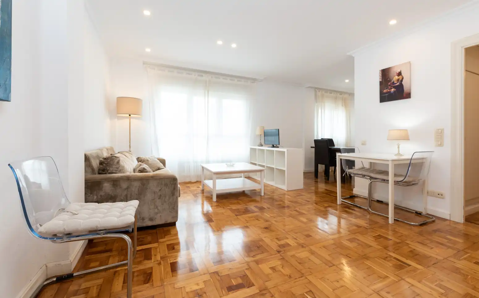 Sala de estar de Piso en venta en Oviedo  con Calefacción y Parquet